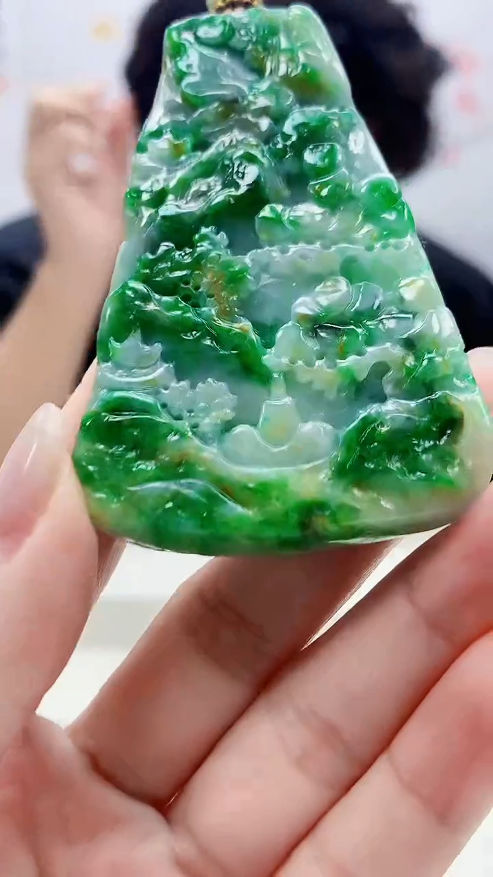 定制翡翠未镶嵌5145lr-毛货挂件162