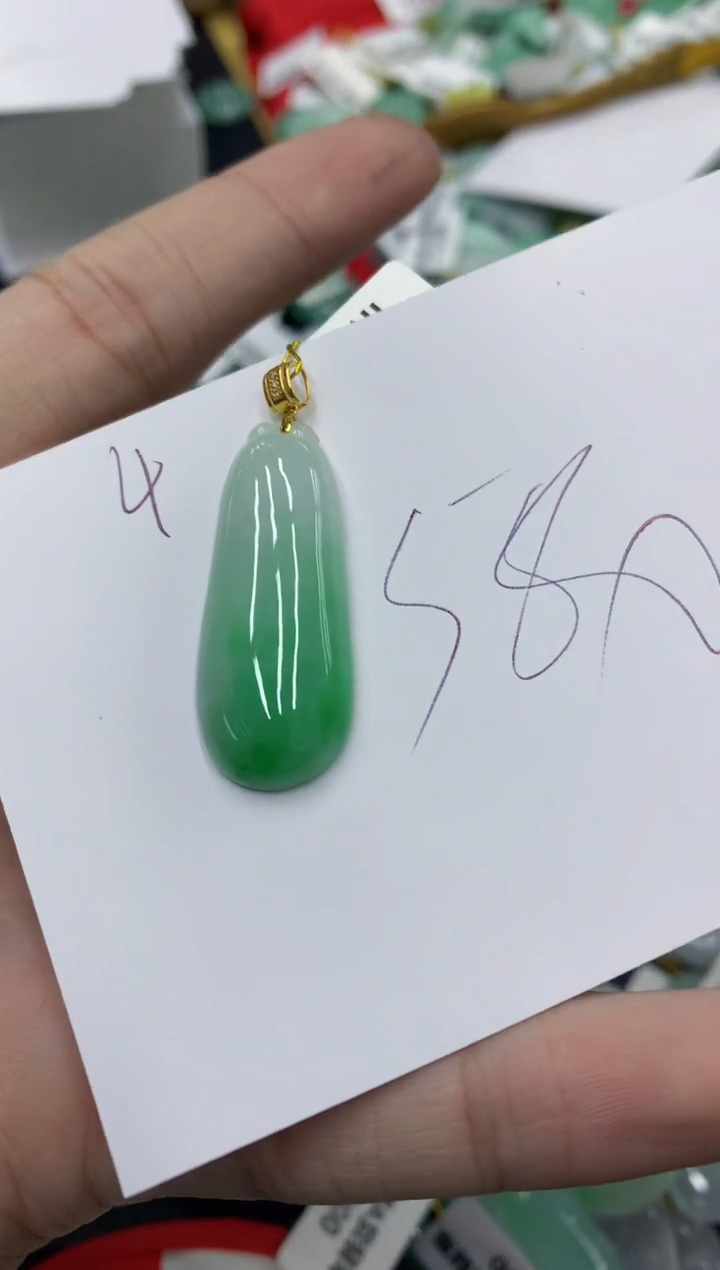 【闪购商品】翡翠颈饰18K金镶嵌号链接11111111
