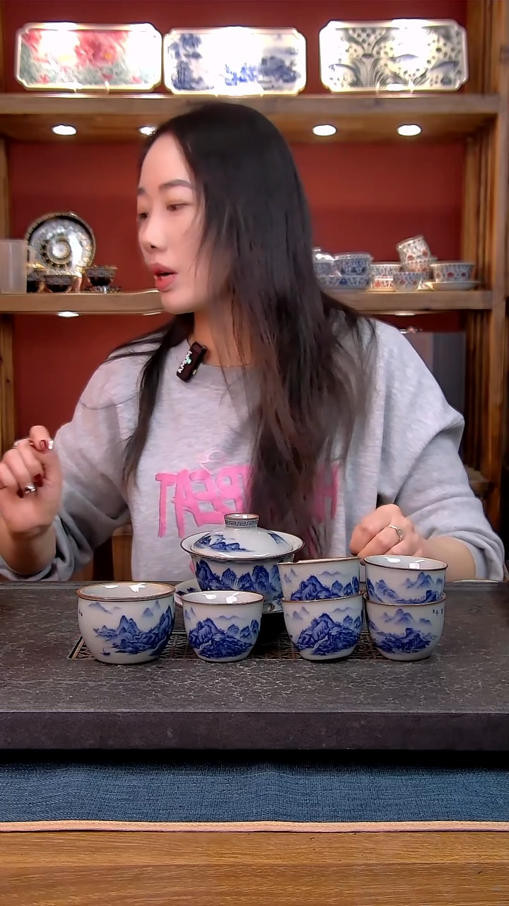 金****工简装家用款7件套 老陶泥开片纹陶瓷茶具