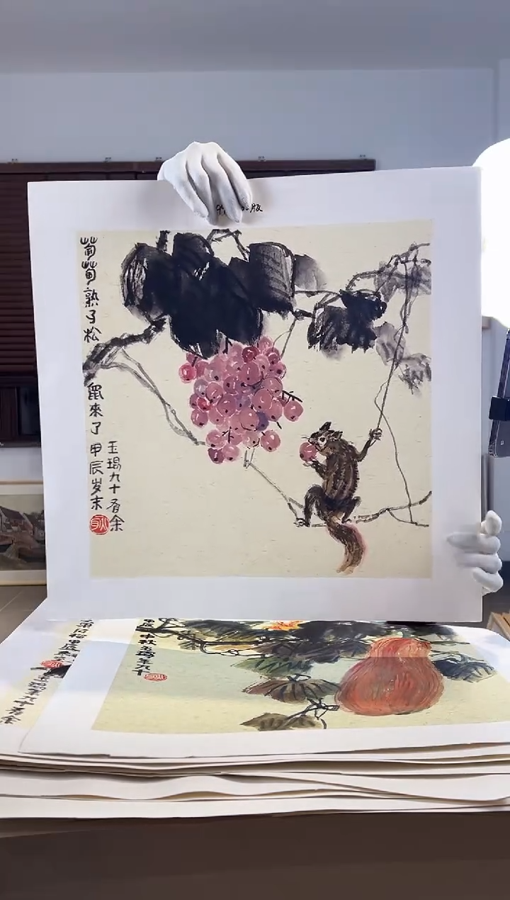 【闪购商品】版画耿玉琨限量作品亲签盖章版画S