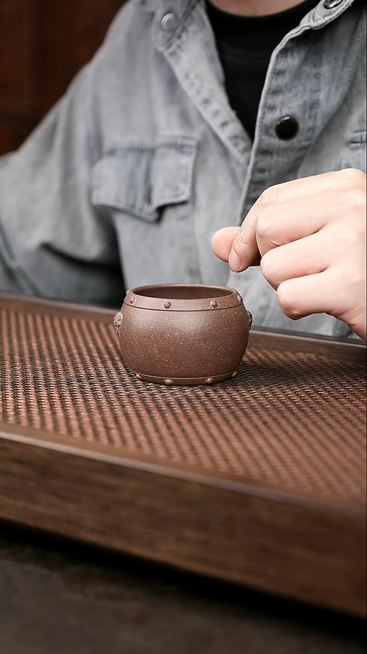 茶壶紫砂龙岩中泥战鼓杯6