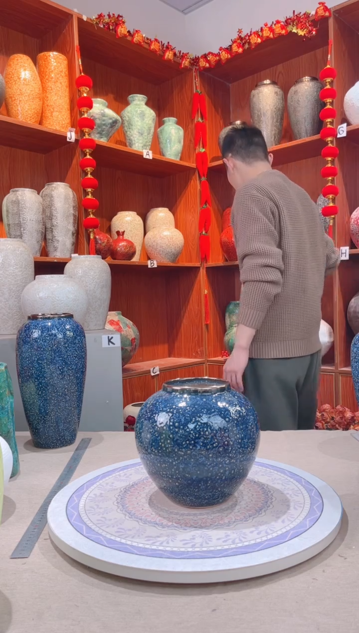 【闪购商品】瓶紫水晶 小号 陶瓷花瓶 无花