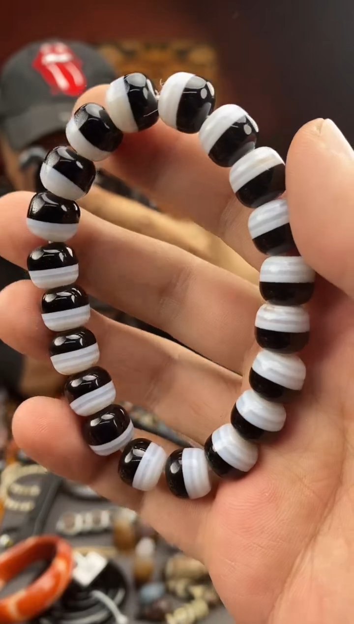 玛瑙/玉髓颈饰未镶嵌-1128 -22 天然的 颜色状态多样性发