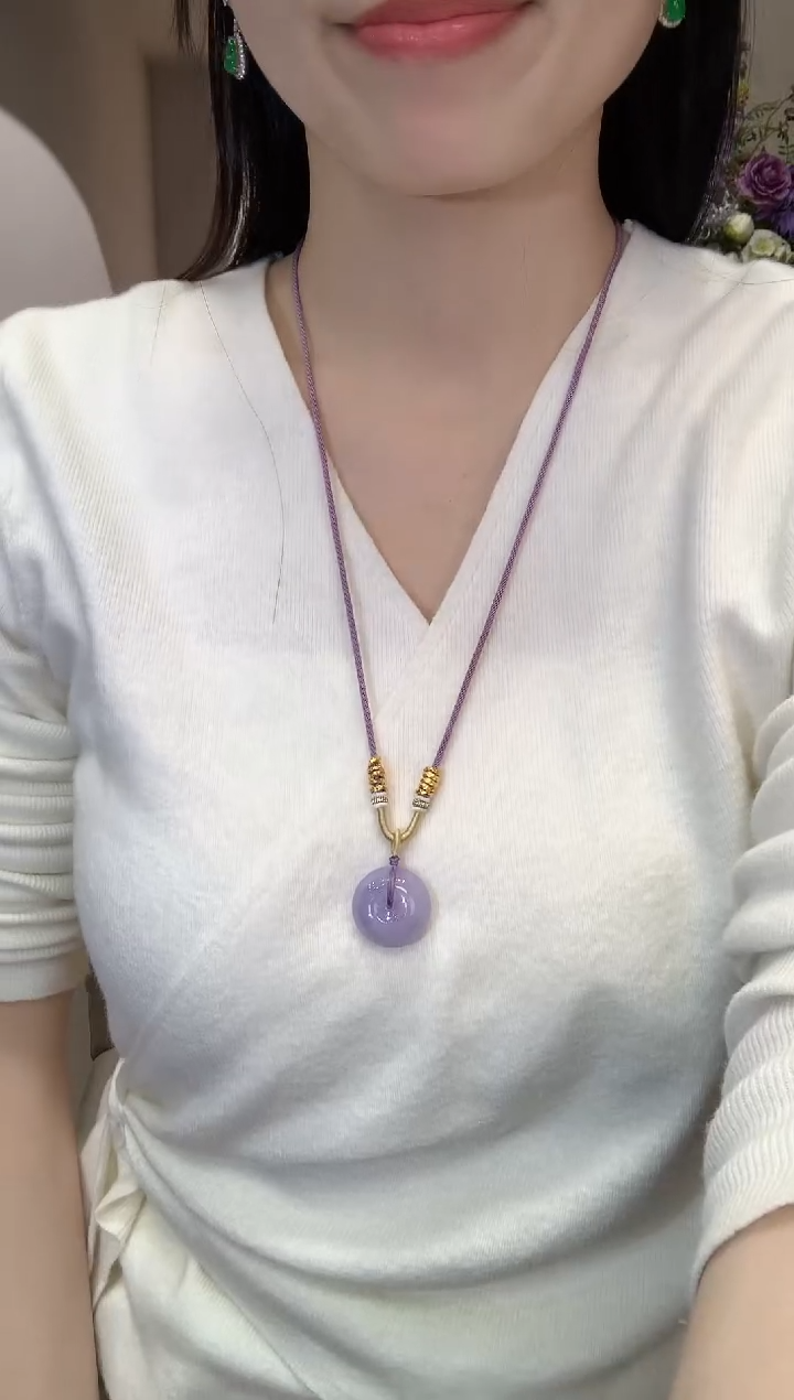 吊坠(不含链)未镶嵌翡翠冬日珠宝多样性发货一件Q78紫货有色差