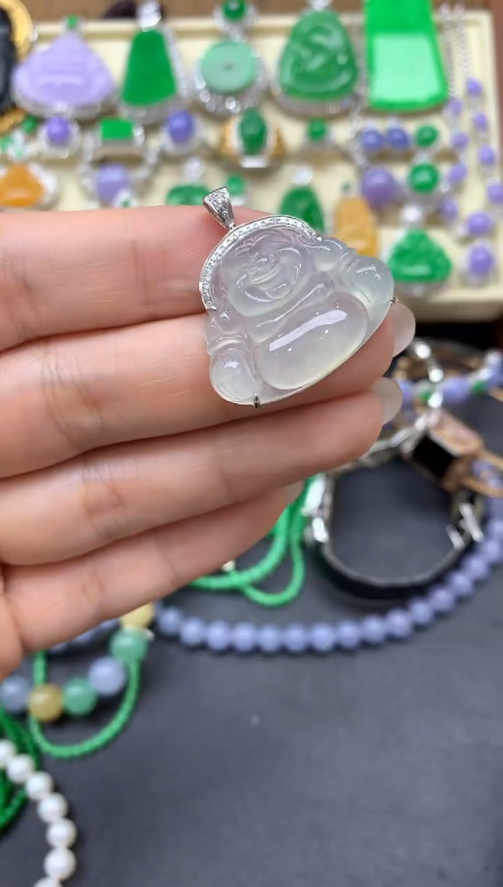 【闪购商品】翡翠颈饰18K金镶嵌424-中国好珍宝