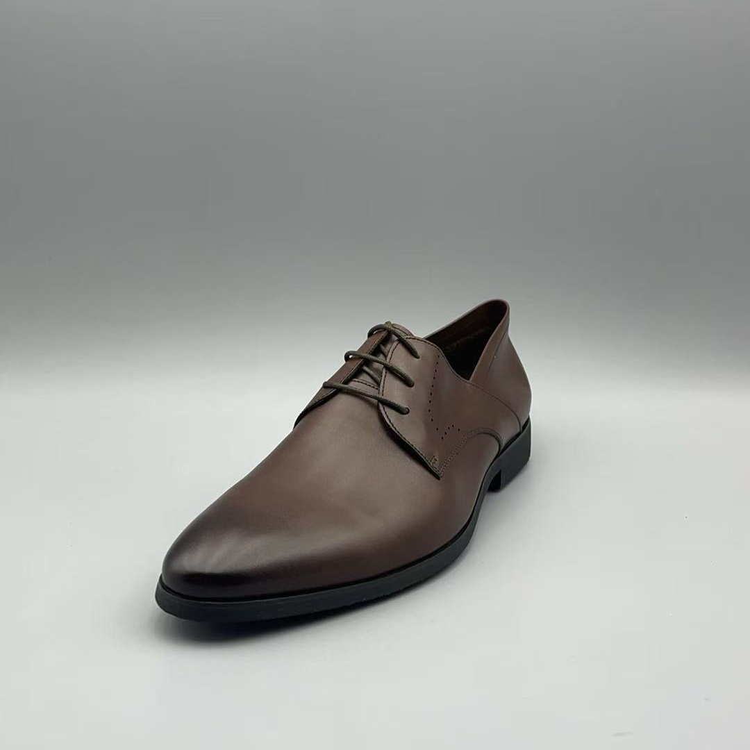 新款轻质厚底系带男士皮鞋休闲鞋C990