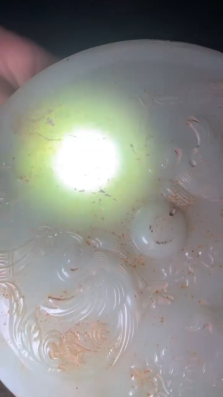 香榧木摆件---------（墨序甄选）玉盘微瑕