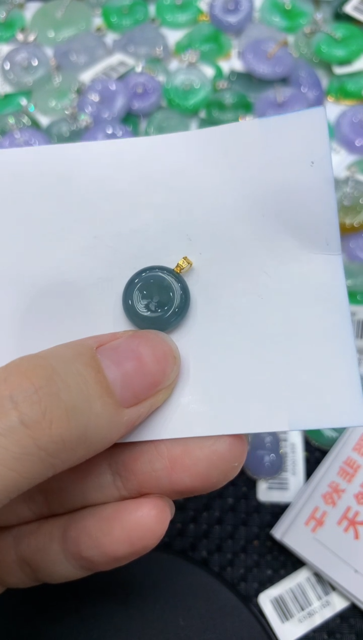 【闪购商品】翡翠颈饰18K金镶嵌1111111111