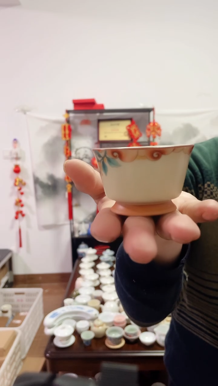 【闪购商品】【瓷心匠物】直播间福利专款黄汝桂枝高脚杯