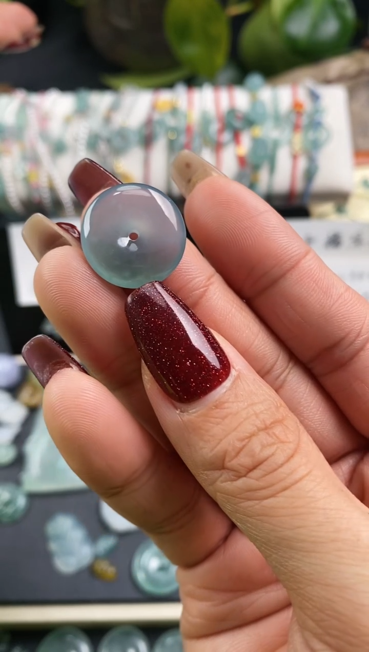 【闪购商品】翡翠裸石369平安扣~默认裸石发货