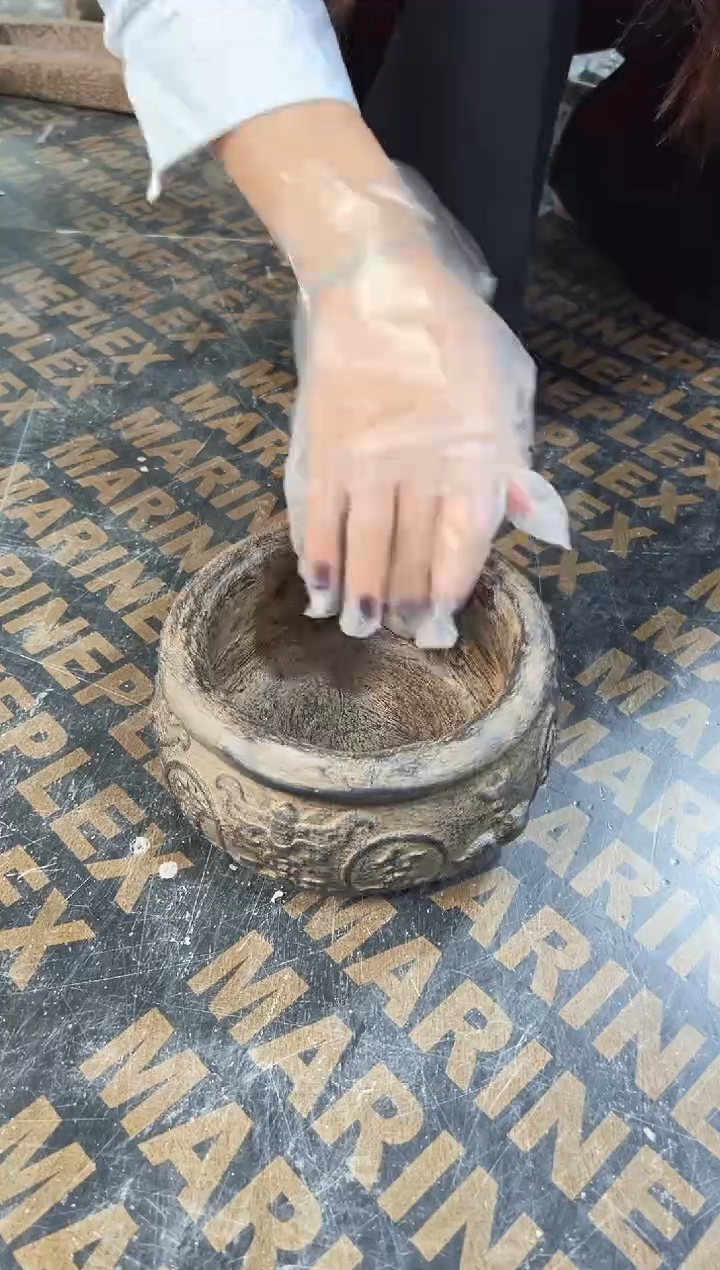 陶土【火山泥】聚宝盆