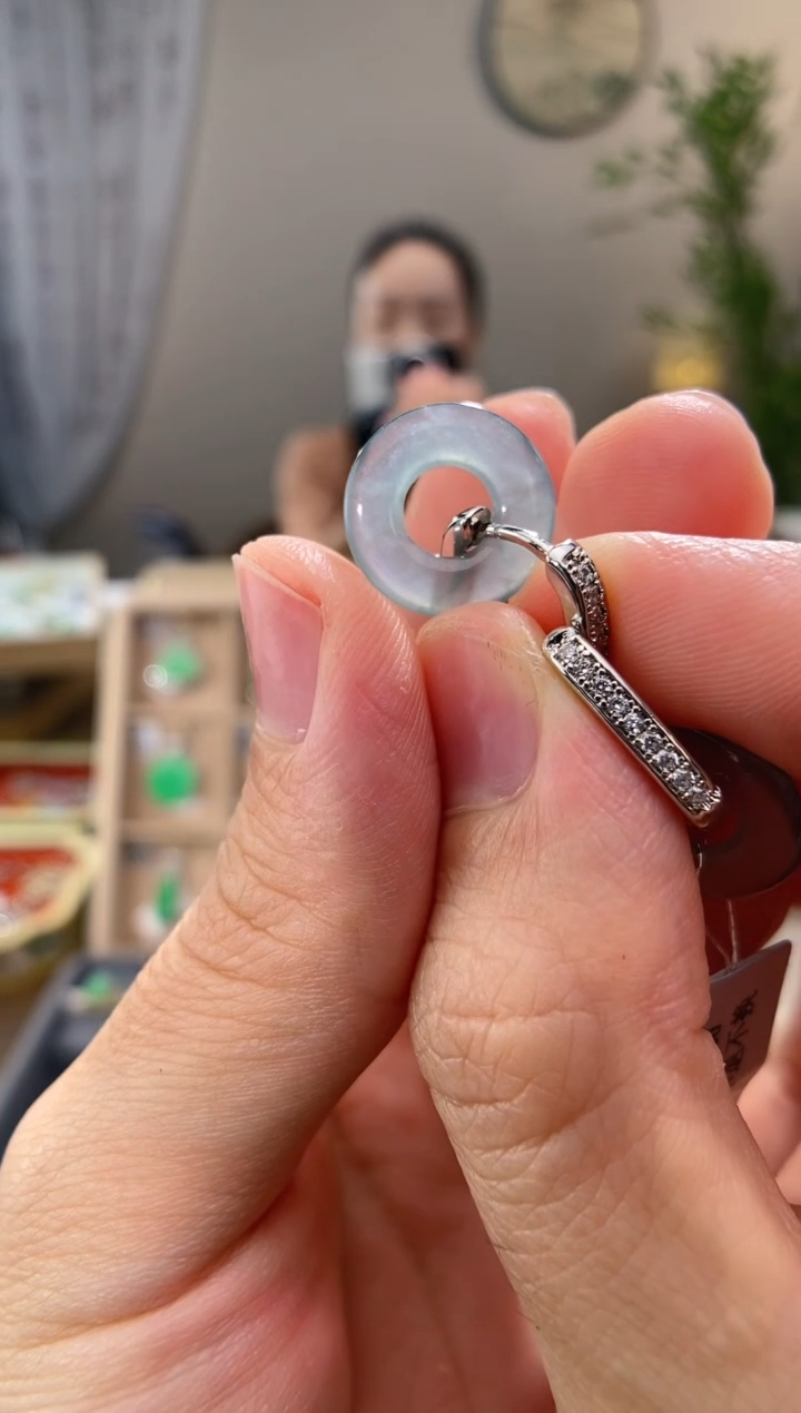 翡翠未镶嵌吊坠(不含链)甜甜圈单个圈  多样性发一