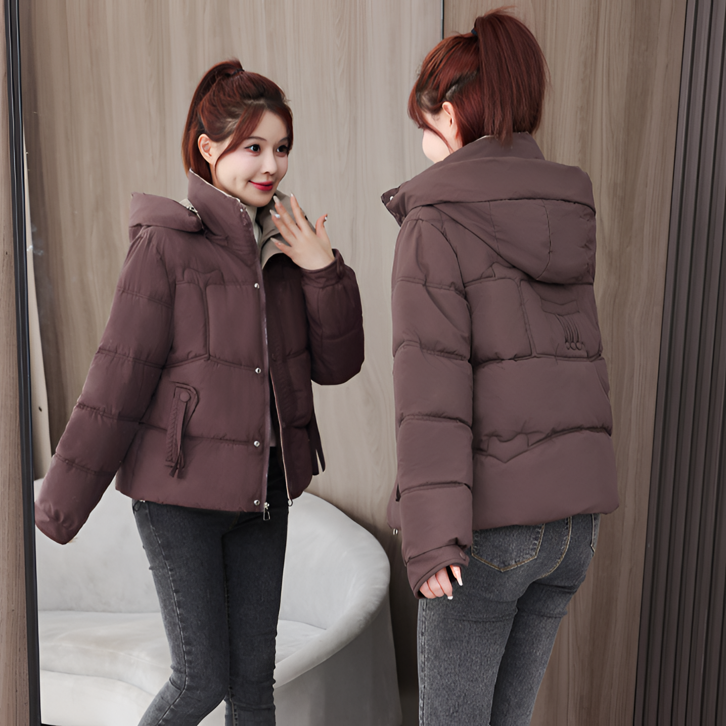 2025棉衣棉服显瘦短款时尚外套新款冬季宽松小个子保暖外套韩版女