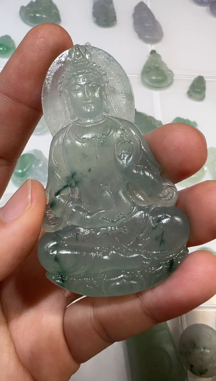 【闪购商品】定制翡翠未镶嵌观音