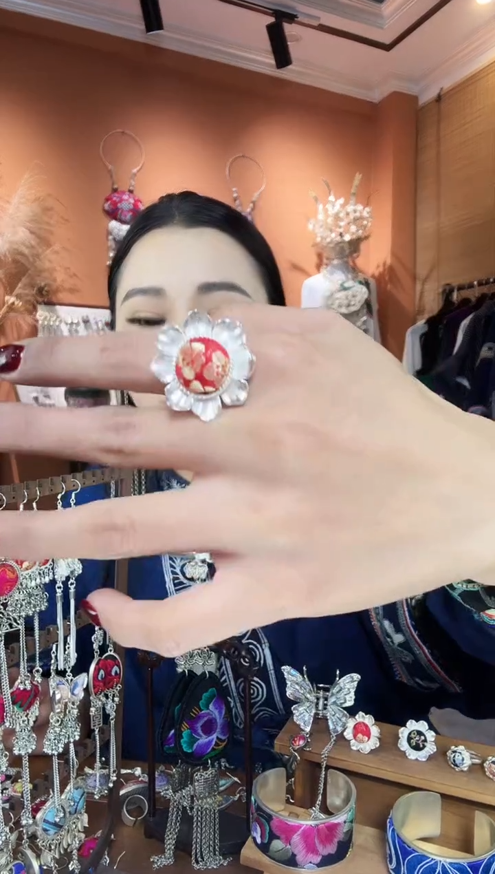 【闪购商品】刺绣纯手工民族风戒指