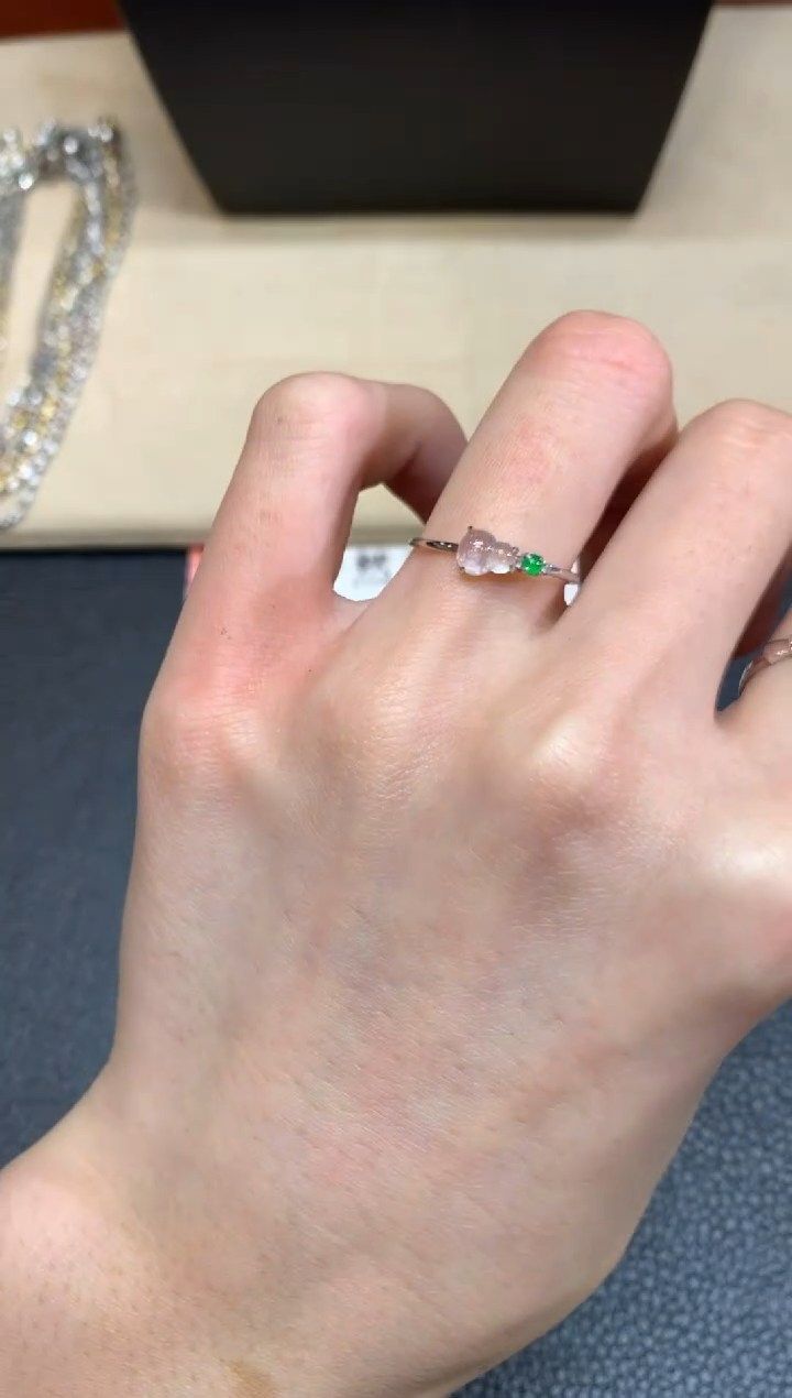 【闪购商品】翡翠戒指18K金镶嵌【无鉴赏期】