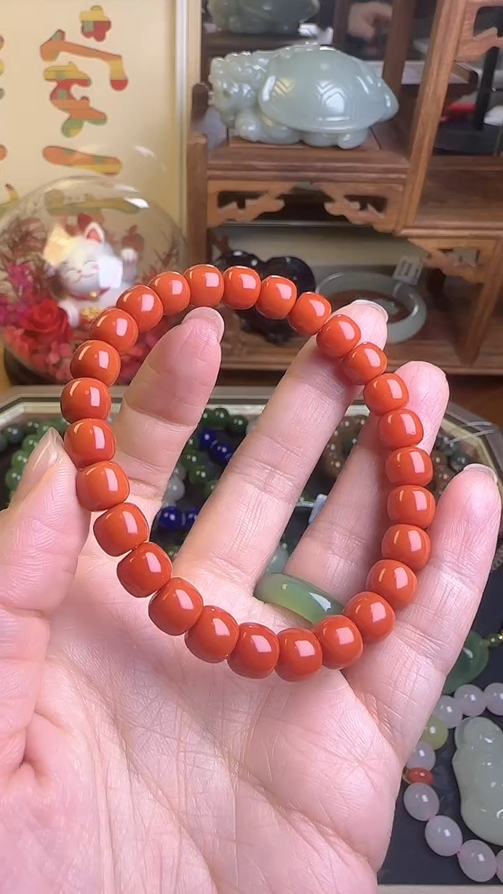 未镶嵌手串南红玛瑙南红8MM手串