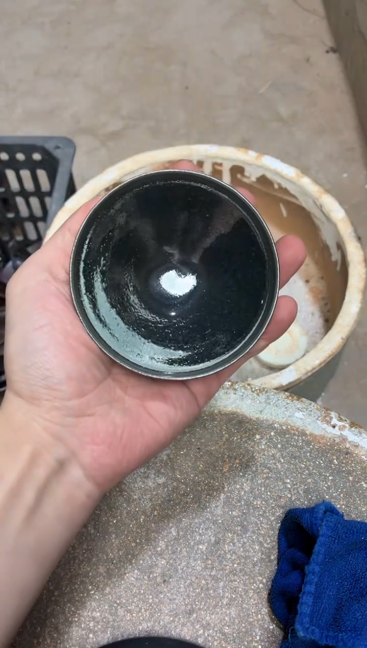茶盏真柴烧建盏换点柴火
