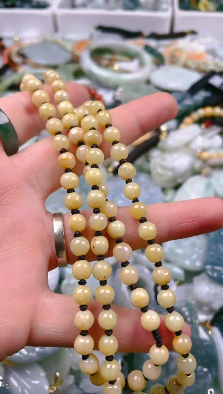 【闪购商品】翡翠颈饰未镶嵌5-6mm/B/翡翠A货一图一物