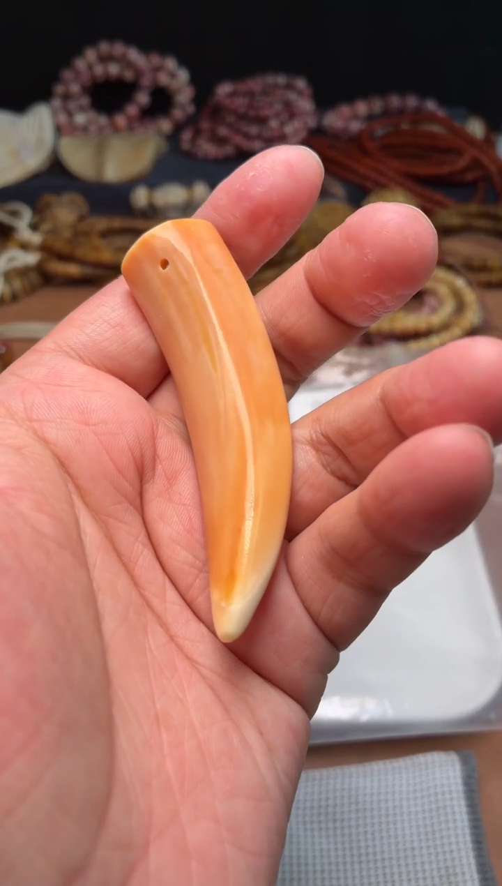 猪牙把件P1309-猪牙-血牙把件