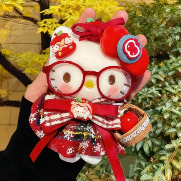 【平安果】凯蒂猫包包毛绒挂件2025新款手工车挂钥匙