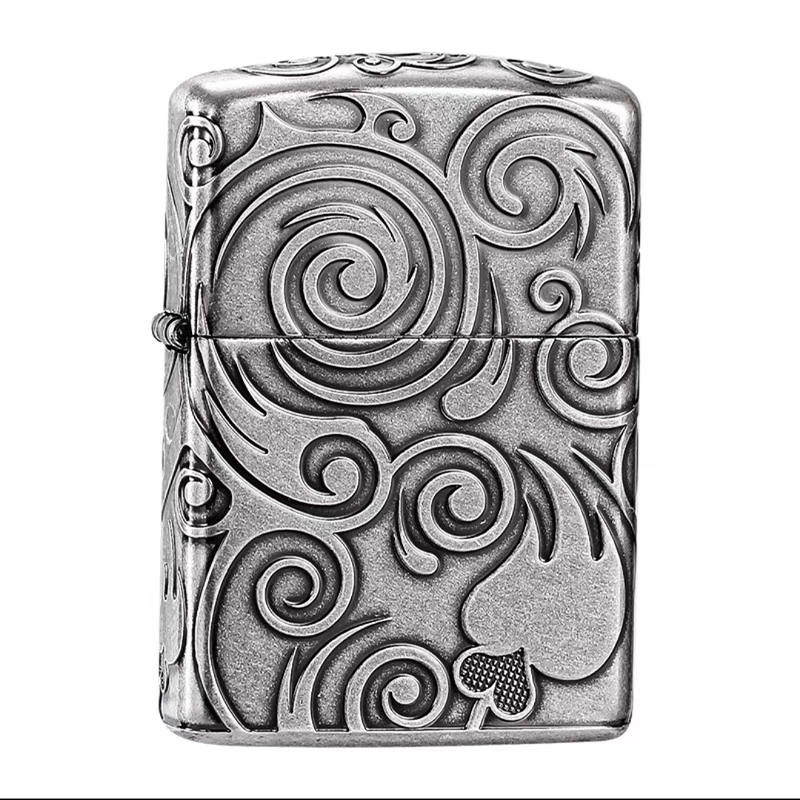 Zippo打火机古银盔甲流云336