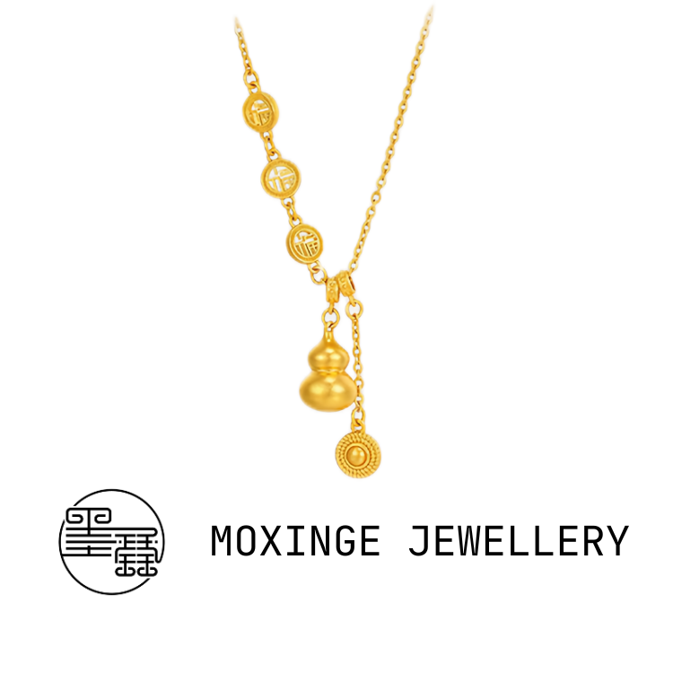 铜合金吊坠 福字吉祥如意葫芦吊坠项链时尚百搭