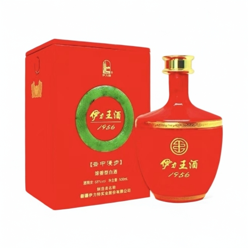 伊力牌【2021】伊力王酒-云中漫步（牛年）浓香型68度白酒68度500ML