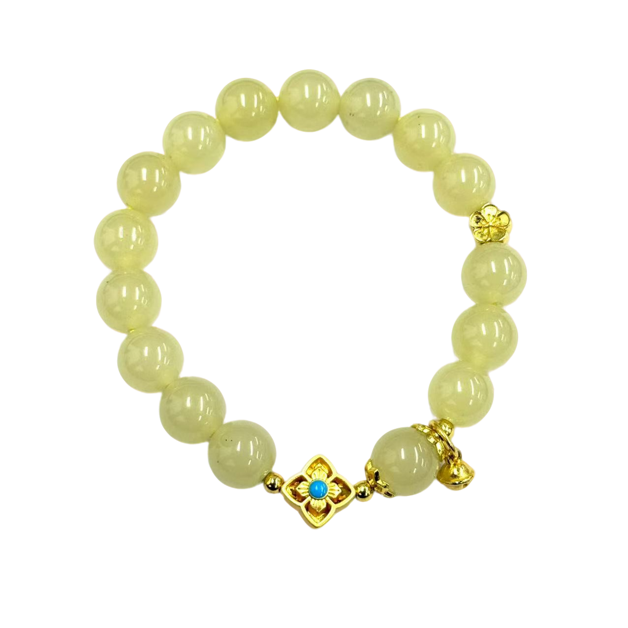 【符老板】s1496-原创DIY国风设计款冰晴黄口圆珠手串-赠礼盒