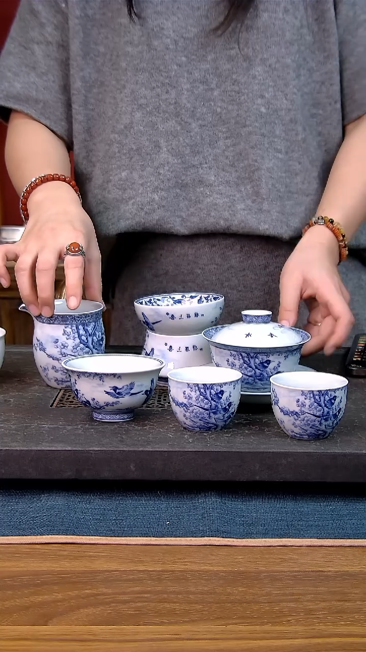简装家用款6件套 白瓷陶瓷茶具