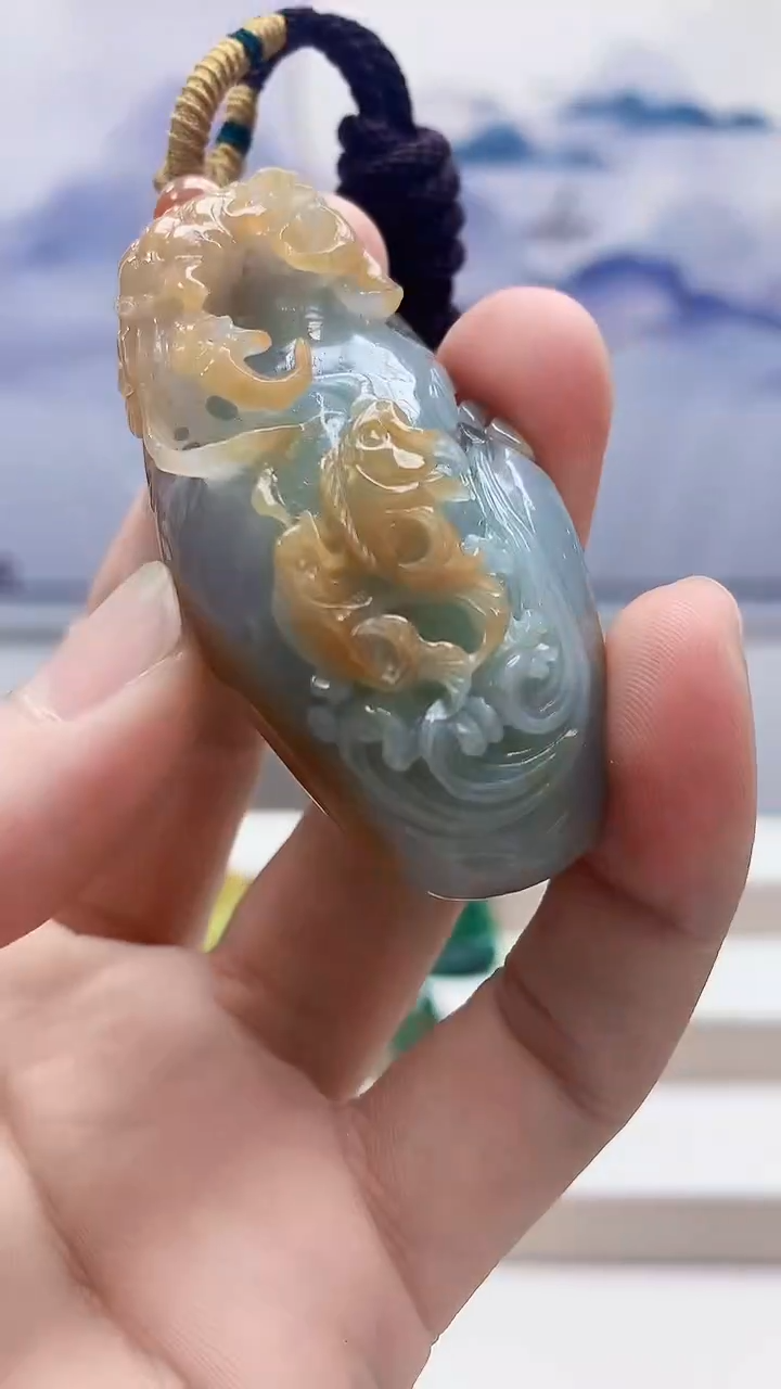 未镶嵌定制翡翠4868bb-毛货挂件47