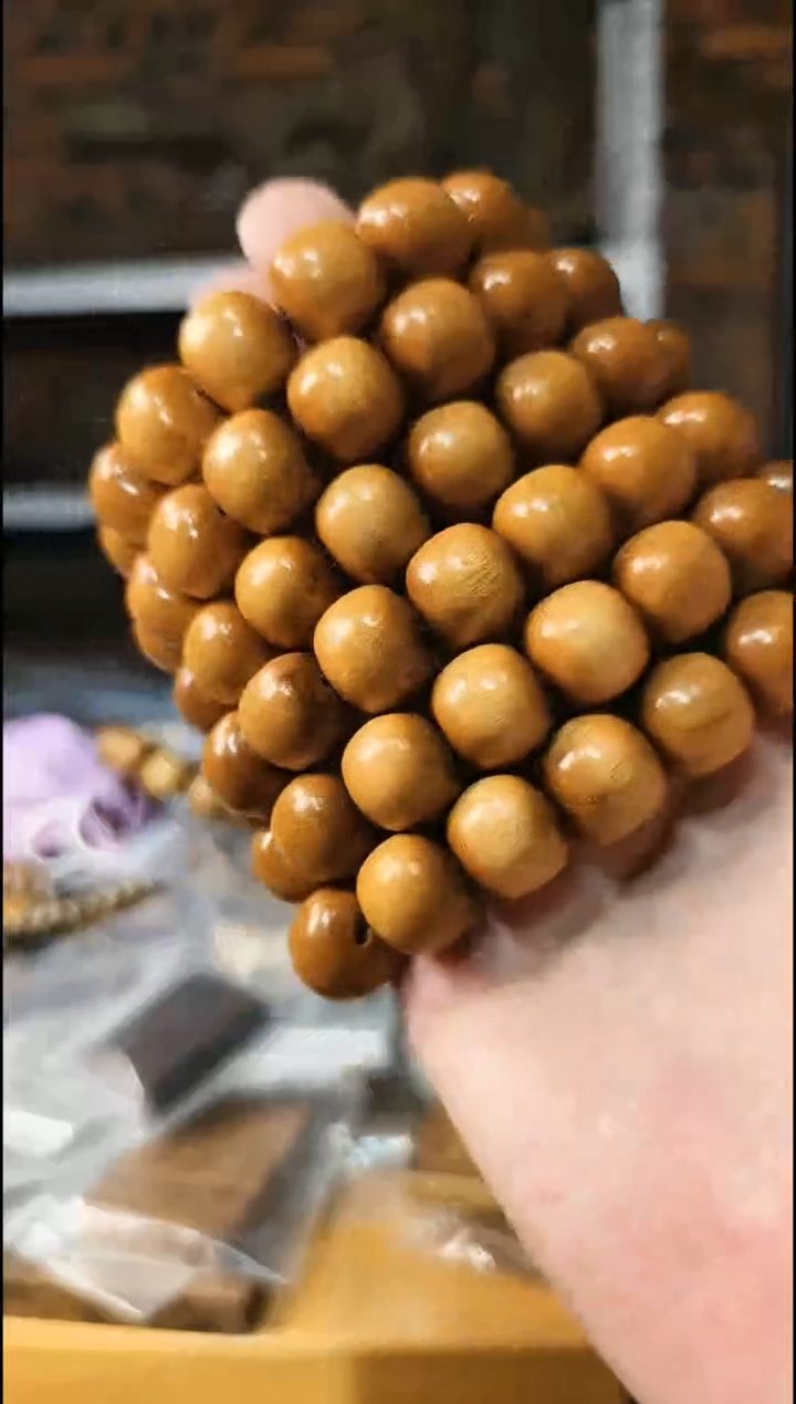 楠木（金丝楠）手串/手链1.3.1.4桶珠阴沉黄手串