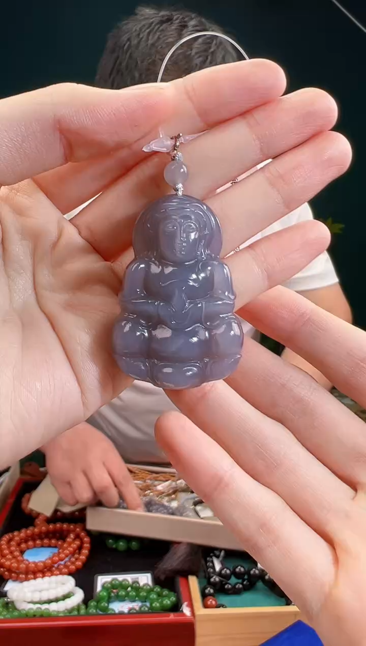 颈饰未镶嵌和田玉一物一证 拍一单发一个