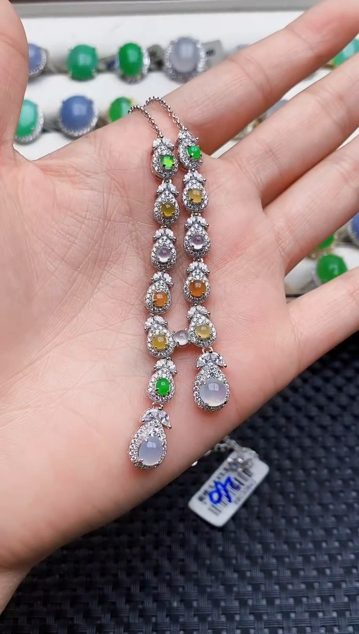 银S925镶嵌戒指翡翠0192