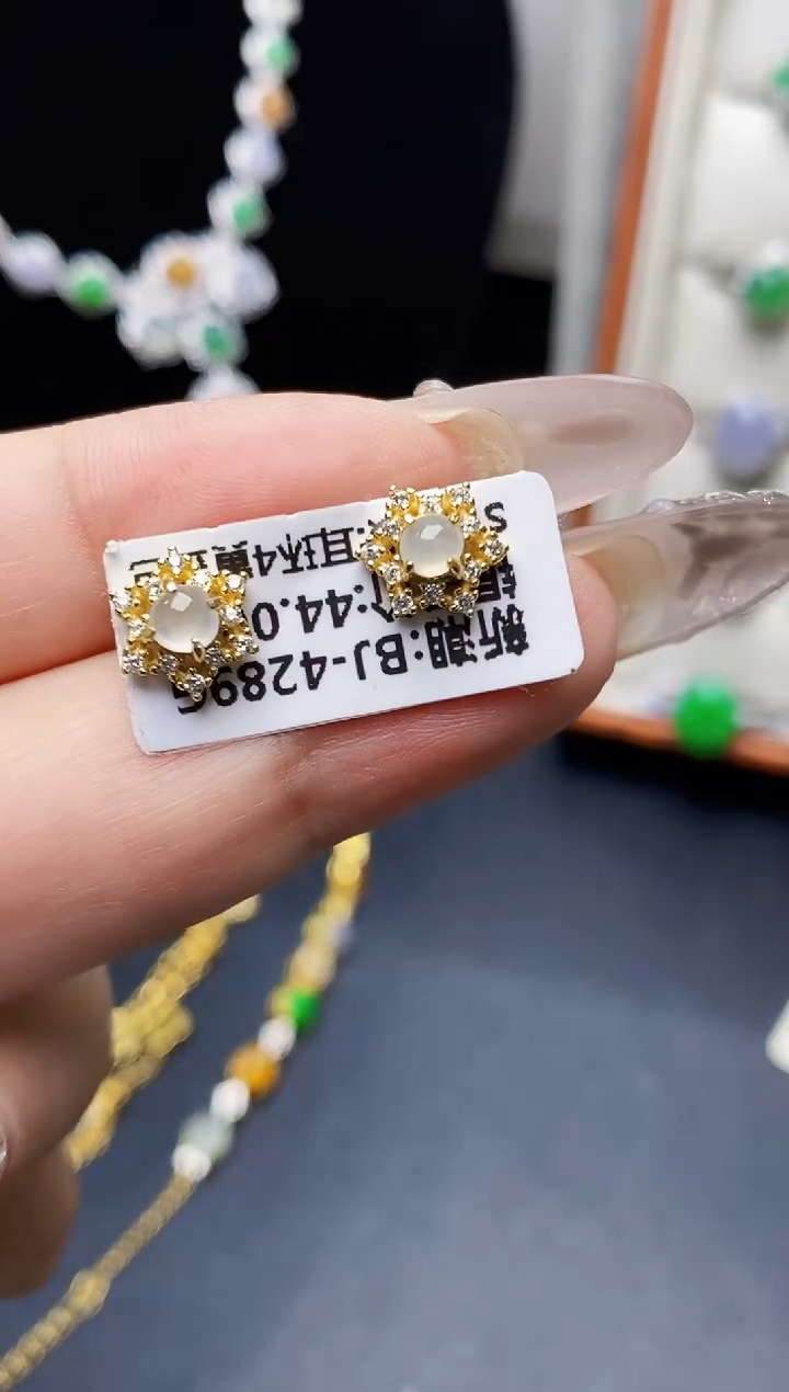 银S925镶嵌戒指翡翠0127