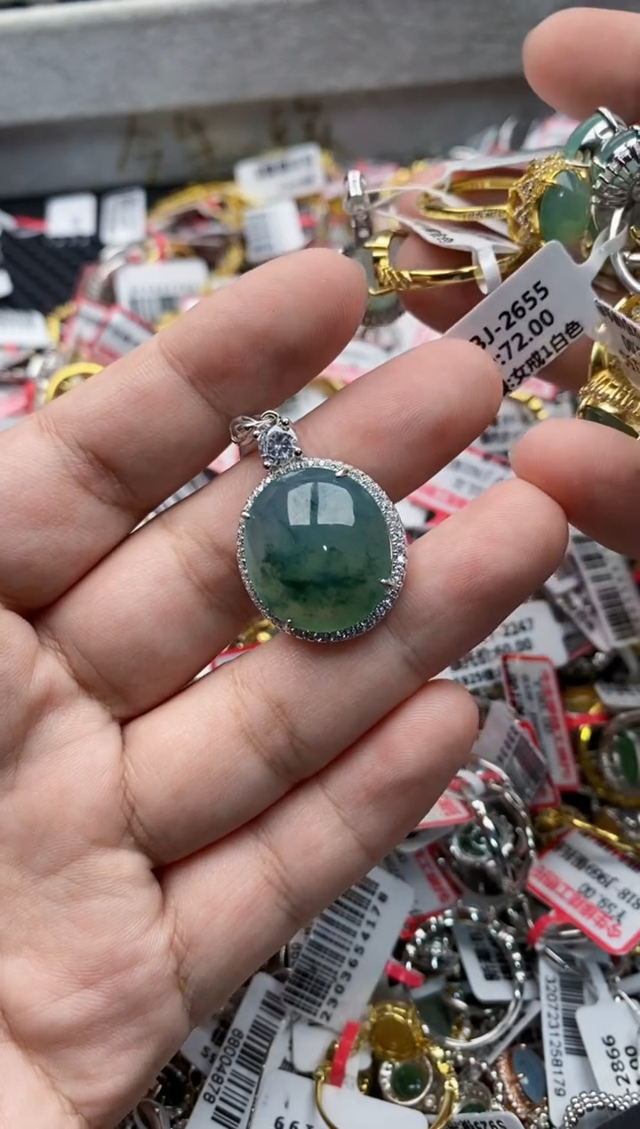 【闪购商品】翡翠戒指银S925镶嵌1111111--3