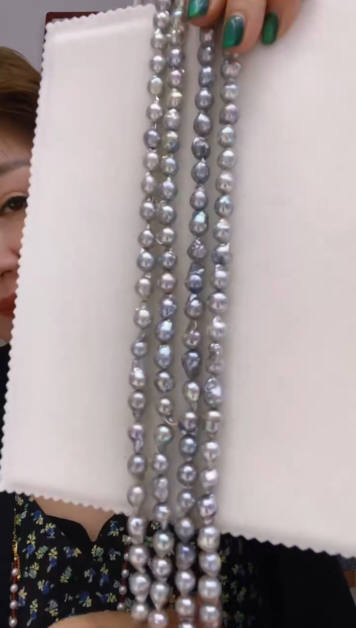 未镶嵌海水珍珠项链46 8-9mm多样性发其一