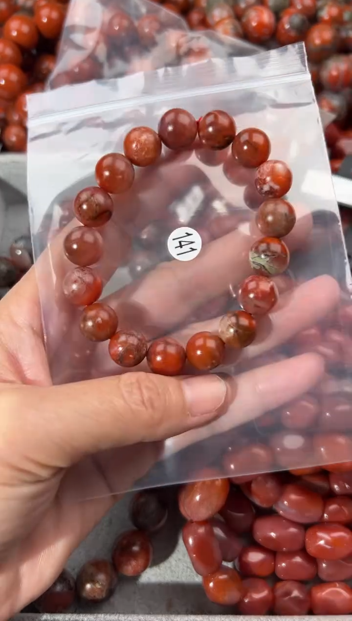 南红玛瑙手串未镶嵌11+