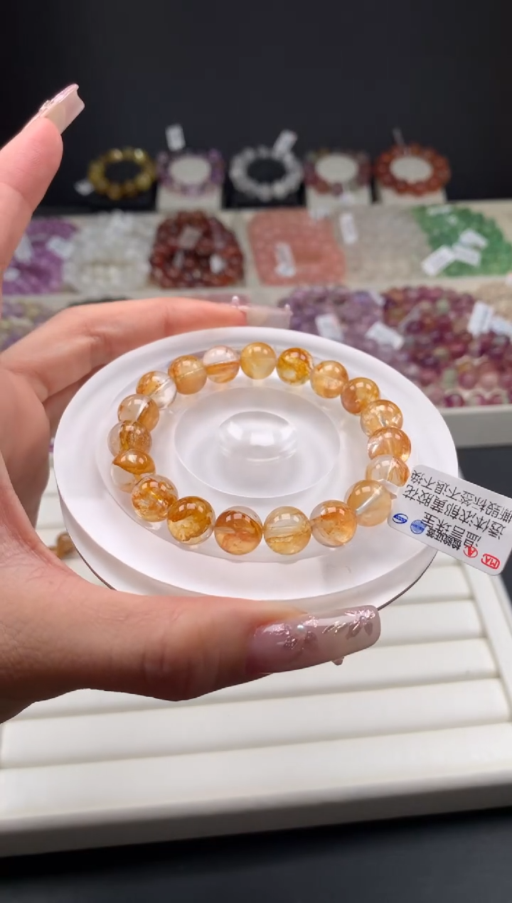 【闪购商品】水晶手链未镶嵌多样性发其一 10mm A53