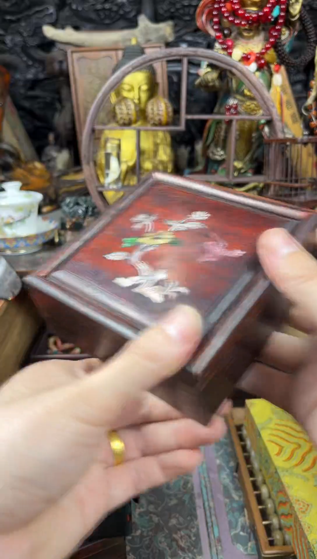 香榧木红勾带盒（收到货任何问题联系客服）