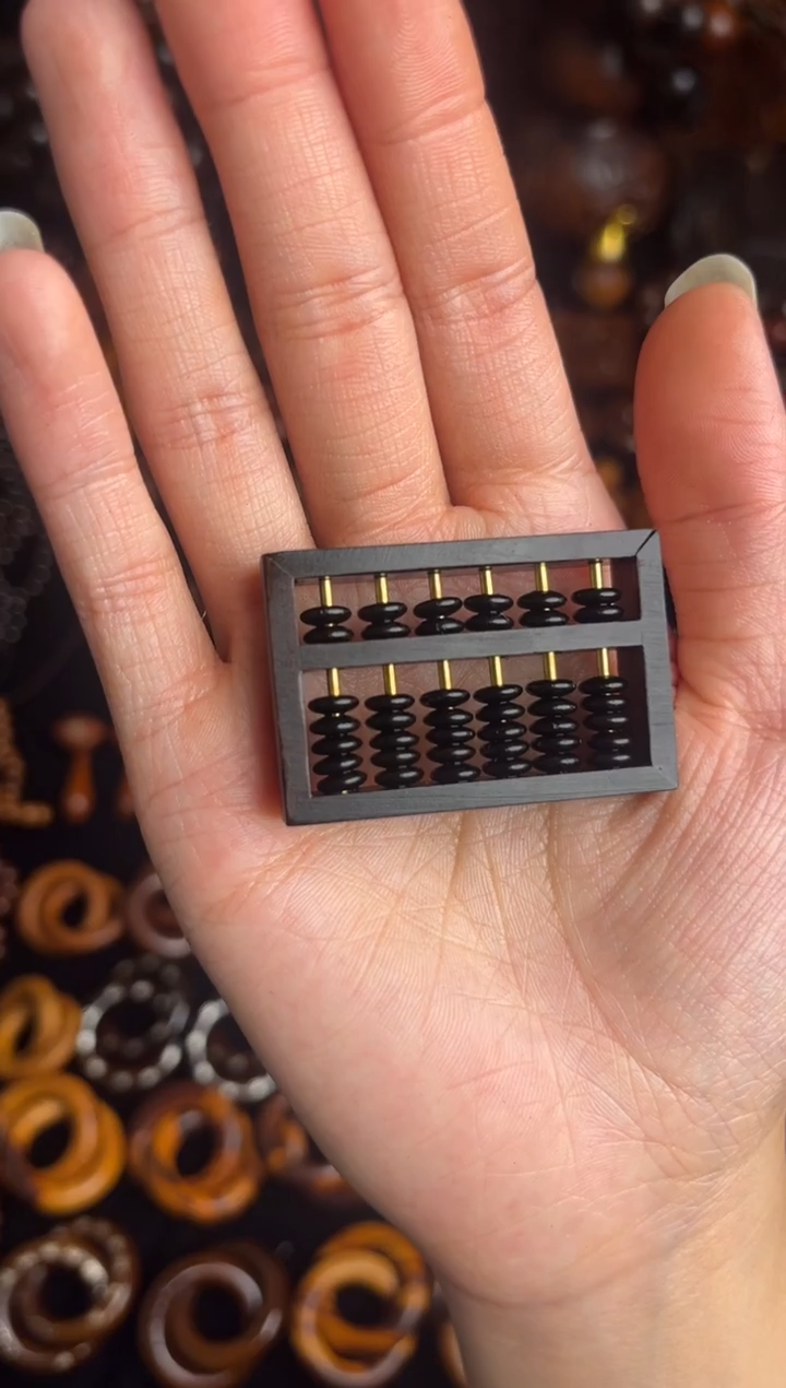 枣木雷击枣木微瑕算盘