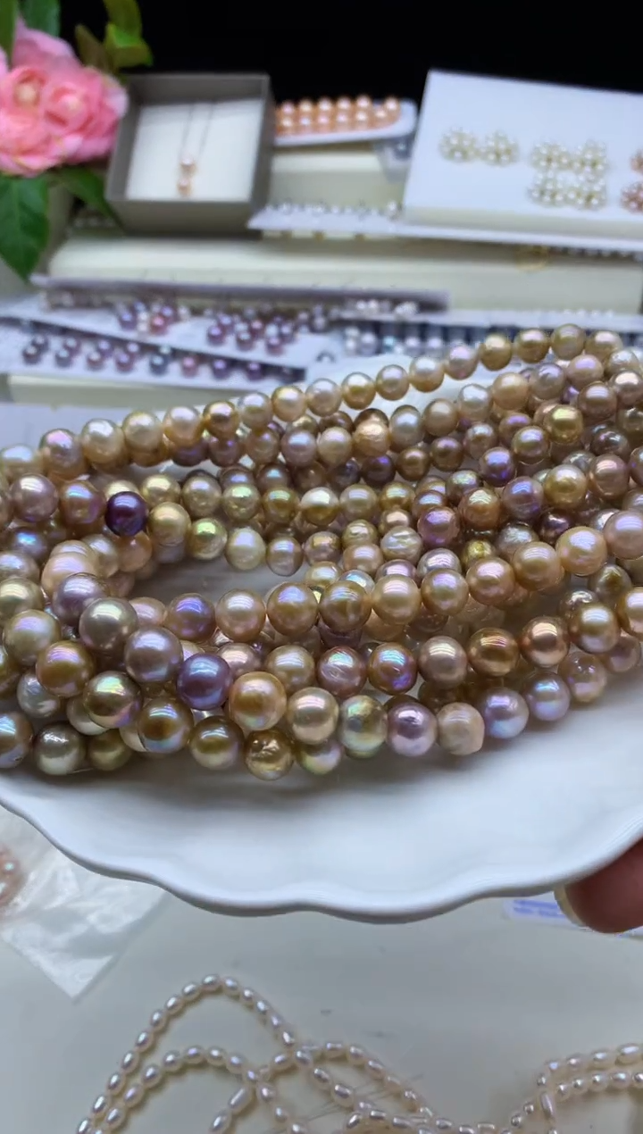 【闪购商品】淡水珍珠颈饰未镶嵌淡水珍珠项链