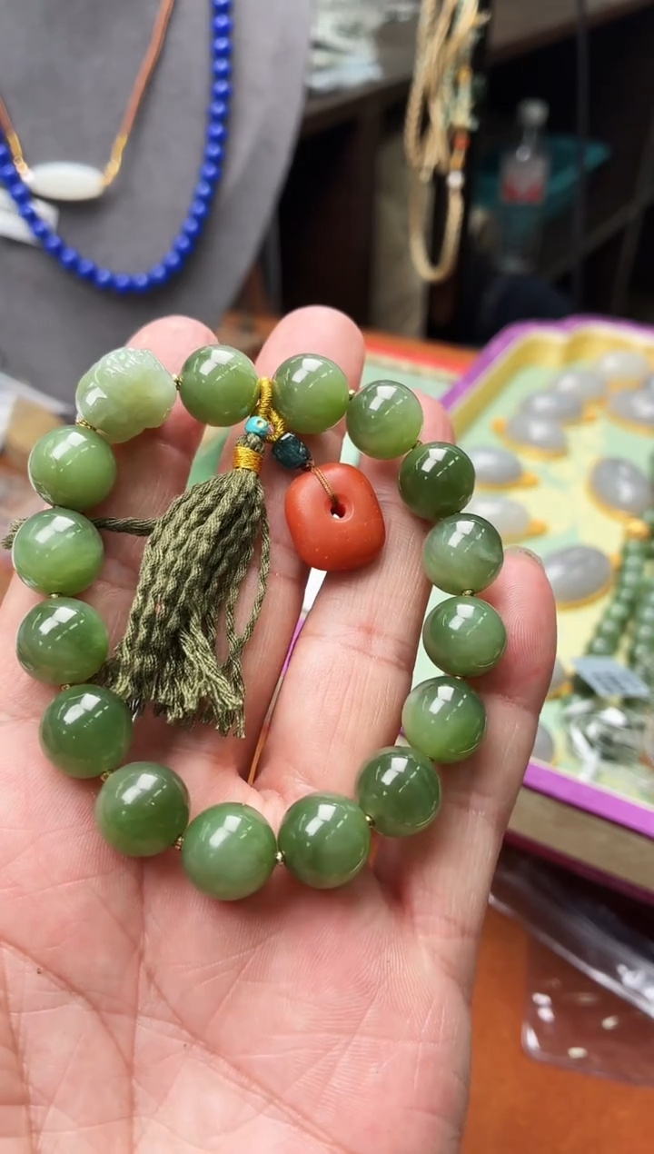 未镶嵌手串和田玉A96