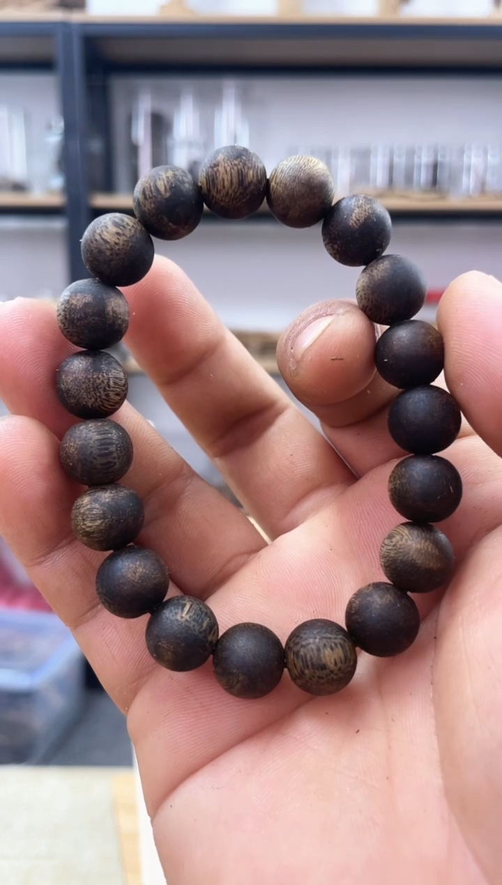手串沉香沉香单圈圆珠手串 12克+沉水浮