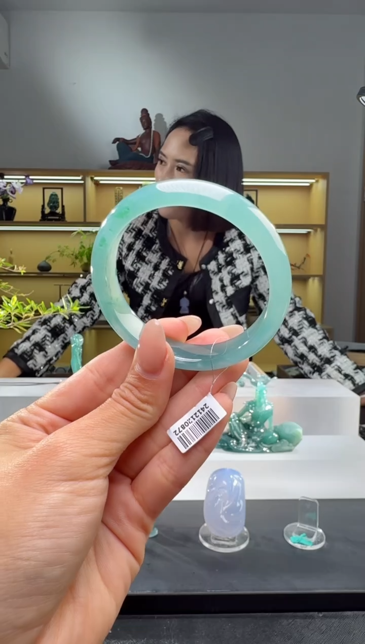 未镶嵌手镯翡翠54.2圈