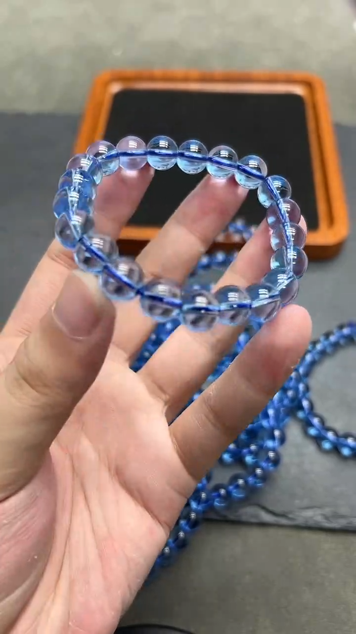 未镶嵌手链托帕石托帕石10mm
