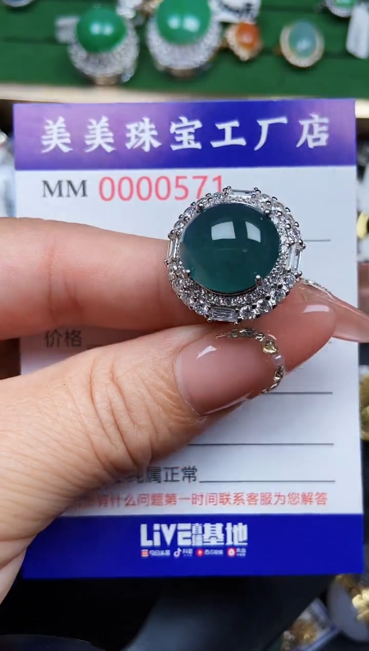 【闪购商品】翡翠颈饰银S925镶嵌0571