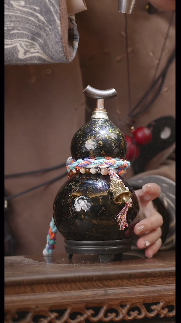 【闪购商品】217号精品天然大漆工艺防渗内胆酒葫芦~