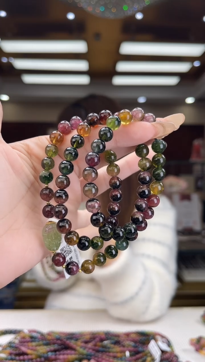 【闪购商品】碧玺/未镶嵌8mm+碧玺多圈40多样性发货
