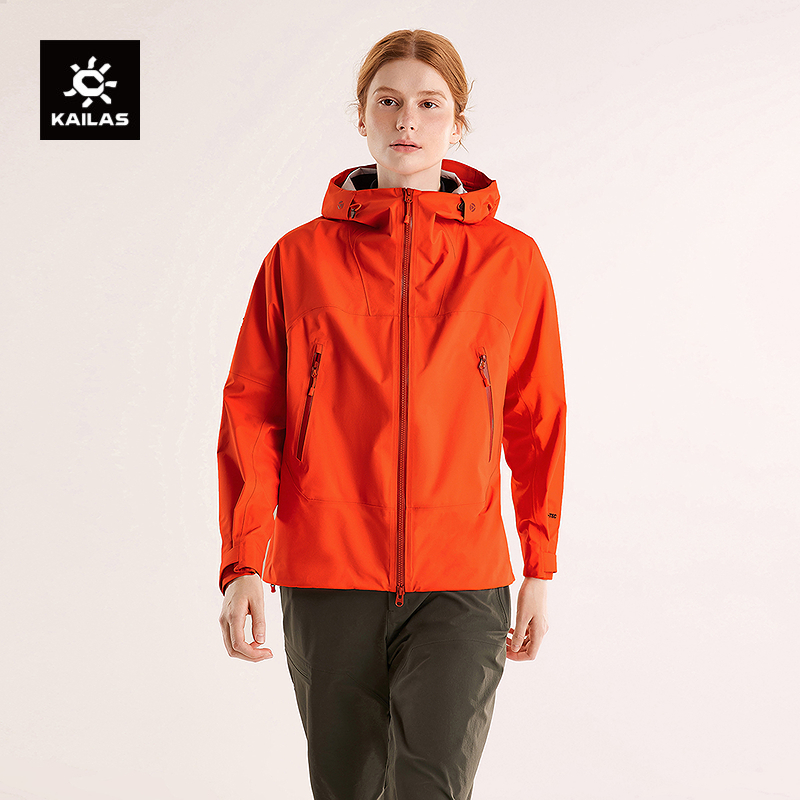 【博格达冲锋衣】KAILAS凯乐石女款防风防水轻量户外徒步登山服外套